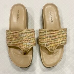 Donald J. Pliner Women's Feona Multicolor Woven Slide Sandals